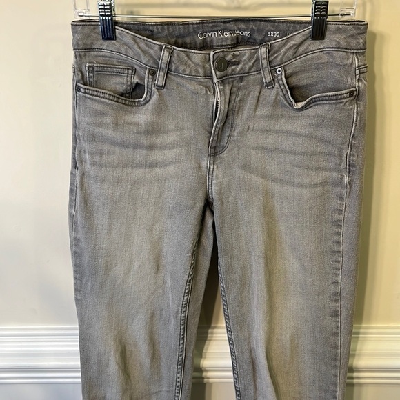 Calvin Klein Women’s Ultimate Skinny Jeans Gray Grey Size 8 X 30 - Picture 5 of 11